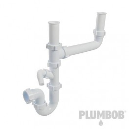 Koopje!! Voordelige Luxe sifon-spoelbakset dubbele spoelbak keuken 40 mm art 900829 Koopje!! Voordelige Luxe sifon-spoelbakset dubbele spoelbak keuken 40 mm art 900829
