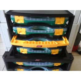 Tayg Opbergbox unit nr 1 met draaghandvat met 4 kleine opbergdozen Tayg Opbergbox unit nr 1 met draaghandvat met 4 kleine opbergdozen
