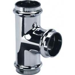 (K) Special t-stuk 32 mm messing verchroomd voor afvoer aftakking art 2098544 (K) Special t-stuk 32 mm messing verchroomd voor afvoer aftakking art 2098544