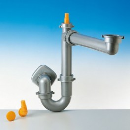 (L) Lira Spazio N1 50 mm sifonset met 1 aftakaansluiting voor vaatwasser art 9.6921.10 (L) Lira Spazio N1 50 mm sifonset met 1 aftakaansluiting voor vaatwasser art 9.6921.10