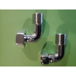 Verchroomde bocht met 1/2 duims buiten draad en draaibare moer 1/2 duims art F041CR001 Verchroomde bocht met 1/2 duims buiten draad en draaibare moer 1/2 duims art F041CR001