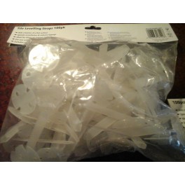 Tegellevelling Nieuw ! Extra set 100 stuks stelstrips art 625901 Tegellevelling Nieuw ! Extra set 100 stuks stelstrips art 625901