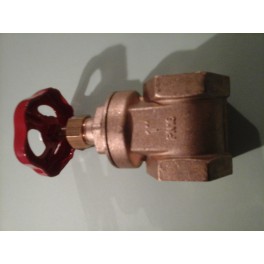 Authentieke zetelkraan 2x Duims binnendr met rode wiel-knop art F204R005 Authentieke zetelkraan 2x Duims binnendr met rode wiel-knop art F204R005