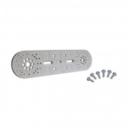 wit plastic bevestigingstrip voor muurplaten /inbouwkranen met 6 schroeven art.nr: 87.49.601 wit plastic bevestigingstrip voor muurplaten /inbouwkranen met 6 schroeven art.nr: 87.49.601