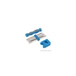 Koopje!! Setje met diverse precisie kruis/schroef/torx schroefaansluitingen voor handvat en magneetblok art 917440 Koopje!! Setje met diverse precisie kruis/schroef/torx schroefaansluitingen voor handvat en magneetblok art 917440