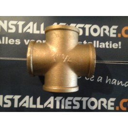 kruissfitting 4 x binnendraad "1 1/4 duims " zware kwaliteit art F132R004 kruissfitting 4 x binnendraad "1 1/4 duims " zware kwaliteit art F132R004