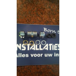 Chrome sokverbinding 10mm x 10mm voor het maken van mooie chrome kraan/buisaansluitingen art F302CR001 Chrome sokverbinding 10mm x 10mm voor het maken van mooie chrome kraan/buisaansluitingen art F302CR001