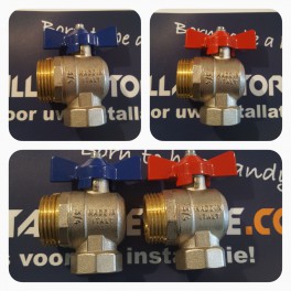 (Special) Comisa Kogelstopkraan blauw 90 graden "1'" duims buitendr. x 3/4 binnendr voor o.a. verdelers. art 41.31.796 (Special) Comisa Kogelstopkraan blauw 90 graden "1'" duims buitendr. x 3/4 binnendr voor o.a. verdelers. art 41.31.796
