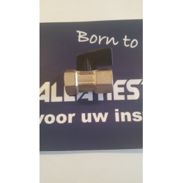 Kleine kogelstopkraan 1/4 binnendraad x 1/4 binnendraad zwarte hendel art 41.22.312 Kleine kogelstopkraan 1/4 binnendraad x 1/4 binnendraad zwarte hendel art 41.22.312