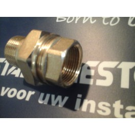 Staartstuk recht messing 3/4 bu x 3/4 bi o.a. t.b.v. aansluiten radiatoren art 77.09.110 Staartstuk recht messing 3/4 bu x 3/4 bi o.a. t.b.v. aansluiten radiatoren art 77.09.110