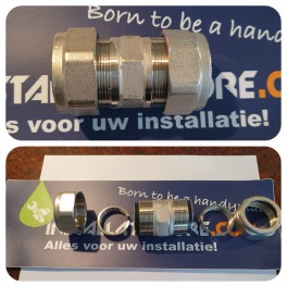 Nieuw! Ijzeren /rode menie buis doorgezaagd? knel-reparatiekoppeling "1" duims art F799R004 Nieuw! Ijzeren /rode menie buis doorgezaagd? knel-reparatiekoppeling "1" duims art F799R004