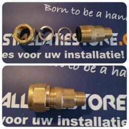 Nieuw! Ijzeren /rode menie 3/8 buis overgangskoppeling x 3/8 buitendr art F800R001 Nieuw! Ijzeren /rode menie 3/8 buis overgangskoppeling x 3/8 buitendr art F800R001