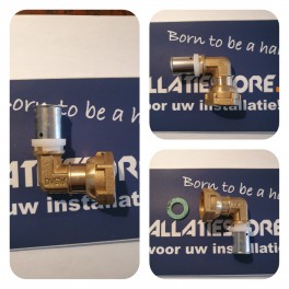 Nieuw !Perskoppeling Knie 16mm x 3/4 draaib moer art MU0892007160 Nieuw !Perskoppeling Knie 16mm x 3/4 draaib moer art MU0892007160