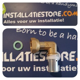 Nieuw !Perskoppeling Knie 16mm x 1/2 draaib moer art MU0892005160 Nieuw !Perskoppeling Knie 16mm x 1/2 draaib moer art MU0892005160