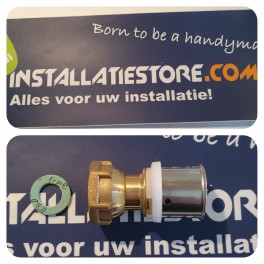 Nieuw !Perskoppeling Recht 26mm x 3/4 draaib moer art MU087600726L Nieuw !Perskoppeling Recht 26mm x 3/4 draaib moer art MU087600726L