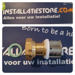 Nieuw !Perskoppeling Recht 32mm x Duims draaib moer art MU087601032L Nieuw !Perskoppeling Recht 32mm x Duims draaib moer art MU087601032L