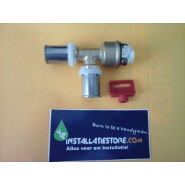 Ontluchtingspunt Pers 16mm voor c.v. installatie incl c.v sleutel Ontluchtingspunt Pers 16mm voor c.v. installatie incl c.v sleutel