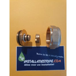 (A4)JORA adapter-knelkoppelingovergangset 16mm meerlagenbuis naar 28mm ( Comisa ) knelkoppeling (A4)JORA adapter-knelkoppelingovergangset 16mm meerlagenbuis naar 28mm ( Comisa ) knelkoppeling