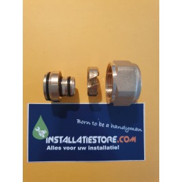 (A6)JORA adapter-knelkoppelingovergangset 20mm meerlagenbuis naar 22mm ( Comisa ) knelkoppeling (A6)JORA adapter-knelkoppelingovergangset 20mm meerlagenbuis naar 22mm ( Comisa ) knelkoppeling