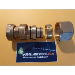 (A18) Grote JORA adapter-knelkoppelingovergangset 32mm meerlagenbuis naar 28mm ( Comisa ) knelkoppeling (A18) Grote JORA adapter-knelkoppelingovergangset 32mm meerlagenbuis naar 28mm ( Comisa ) knelkoppeling