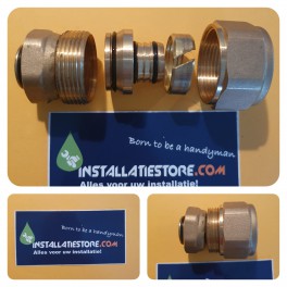 (A15)10 stuks JORA adapter-knelkoppelingovergangset 26mm meerlagenbuis naar 22mm ( Comisa ) knelkoppeling (A15)10 stuks JORA adapter-knelkoppelingovergangset 26mm meerlagenbuis naar 22mm ( Comisa ) knelkoppeling