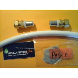 Gesprongen/Lekke Waterleiding reparatieset nr 5 voor 15mm buis opbouw Gesprongen/Lekke Waterleiding reparatieset nr 5 voor 15mm buis opbouw