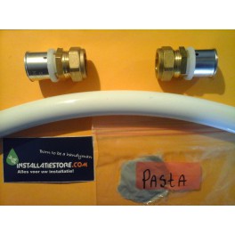 Gesprongen/Lekke Waterleiding reparatieset nr 6 voor 22mm buis opbouw Gesprongen/Lekke Waterleiding reparatieset nr 6 voor 22mm buis opbouw