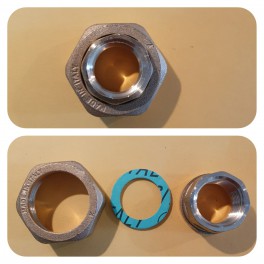 Schroefkoppelmoerverbinding(special) incl fiberring Duims moer x 1/2 duims bi art F168R001 Schroefkoppelmoerverbinding(special) incl fiberring Duims moer x 1/2 duims bi art F168R001