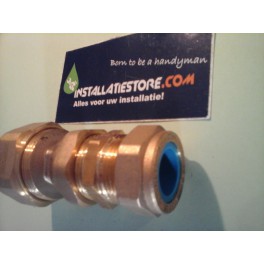 (B12)Overgangkoppeling 3/8 knel oude metalen buis naar 26mm meerlagenbuis (B12)Overgangkoppeling 3/8 knel oude metalen buis naar 26mm meerlagenbuis