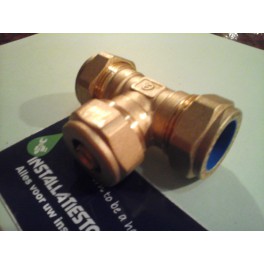 (B17)Overgangs Knel T-stuk 3/8 oude metalen buis x 20mm meerlagenbuis x 3/8 oude metalen buis (B17)Overgangs Knel T-stuk 3/8 oude metalen buis x 20mm meerlagenbuis x 3/8 oude metalen buis