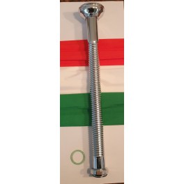 (K) Chrome buig buis 45 cm met moer en rozet om zelf gemakkelijk een wastafel aan te sluiten art 135/3245 (K) Chrome buig buis 45 cm met moer en rozet om zelf gemakkelijk een wastafel aan te sluiten art 135/3245