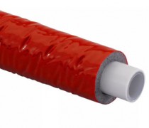 (B8) (Special!) Rol 50 mtr  26 x 3mm buiswanddikte  mm kleur rood met 20 mm !! isolatie Levertijd 3-4 weken  art 87.80.304