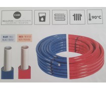 (B8) Rol 50 mtr  26mm x 3mm buiswanddikte  kleur rood met 6 mm isolatie Levertijd 3-4 weken  art TU0MU263000R