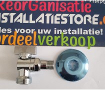 (Special) Kortste geproduceerde wasmachinekraantje  maar dan met 3/8 draadaansluiting art F780CR001