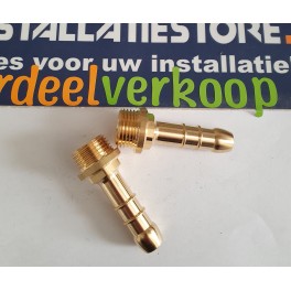 Slang-tuleaansluiting 14mm  x 1/2 buitendraad art F29R002