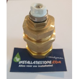 Knelkoppeling op maat 33.7mm  metalen buis  x ontluchting 1/2 