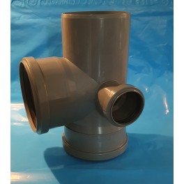 Nieuw! Speciaal T-stuk met zijaftakking  linker zijde  110mm x 50mm x 110mm KWPP-CZ-001-P