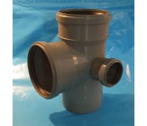 Nieuw! Speciaal T-stuk met zijaftakking  rechter zijde  110mm x 50mm x 110mm KWPP-CZ-002-P