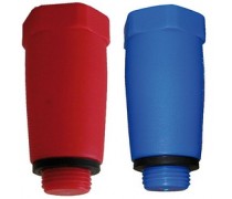 testplug 1/2  warm /koud om waterleiding  af te doppen rood (warm art:87.80.490) blauw (koud art:87.80.491)